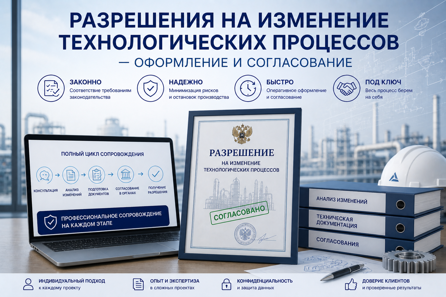 Разрешения на изменение технологических процессов — оформление и согласование