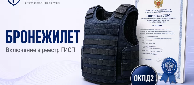 Бронежилет в реестре ГИСП: разбор документации для предприятий ОПК по ОКПД2 14.12.30.180